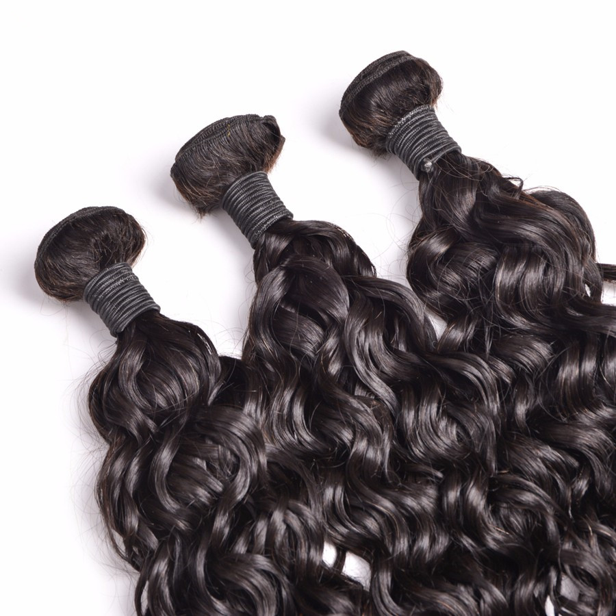 Water Wave Human Hair Weave Unprocessed Brazilian  Virgin Hair