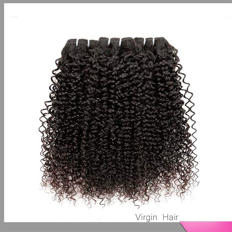 Kinky Curl Human Hair Weave Unprocessed Virgin Hair