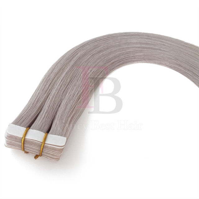 #Ice blonde  tape in hair extension 
