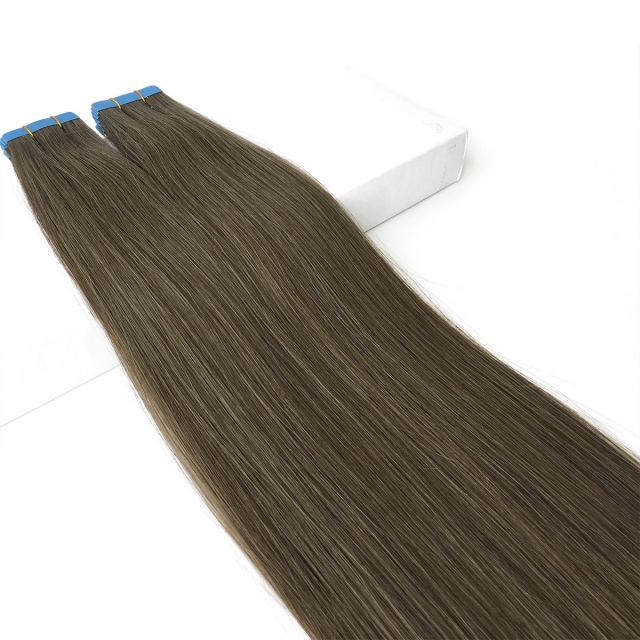 #4B Chocolate Brown tape extensions 
