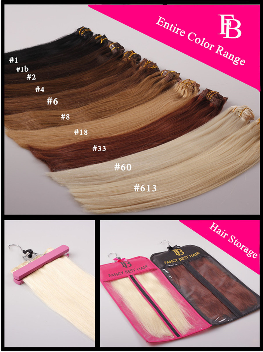 Human Hair Extensions Clip in