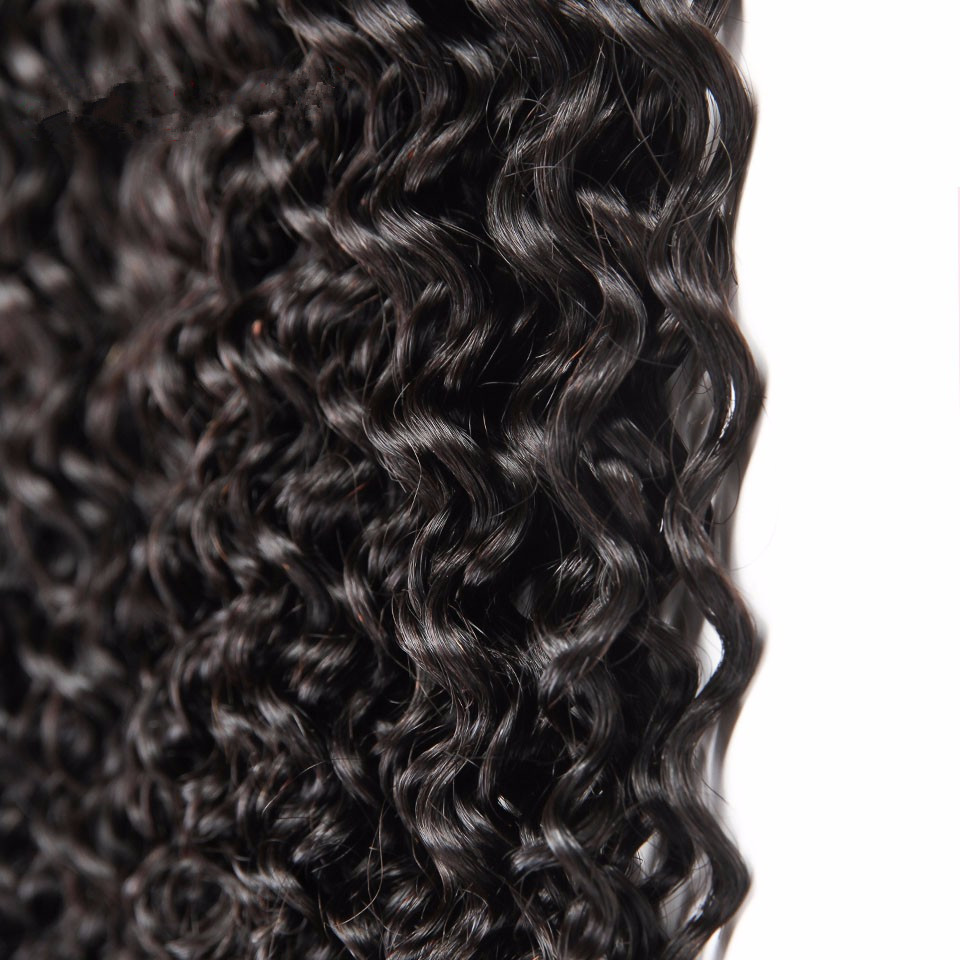 Kinky Curly Human Hair Weave Unprocessed Malaysian Virgin Hair