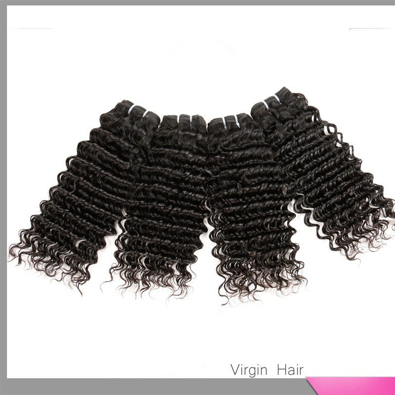 Deep Wave Human Hair Weave Unprocessed Virgin Hair