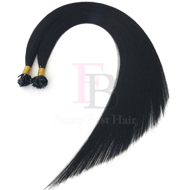#1 Jet Black Flat Tip Hair