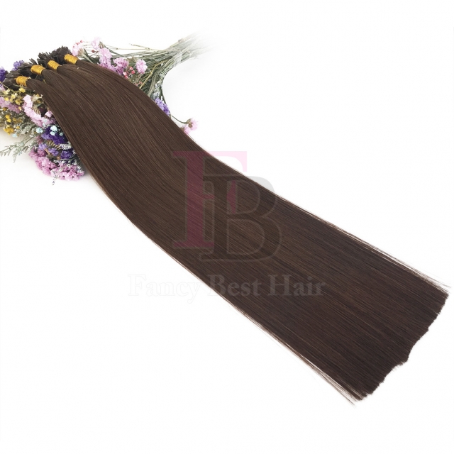 #4 Chocolate Brown Flat Tip Hair