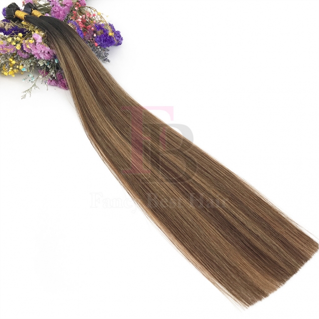 #T2-4-27 Rooted Balayage  Flat tip hair