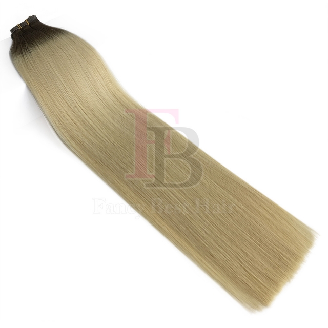 #T4/60 Ombre Flat Weft Hair Extensions