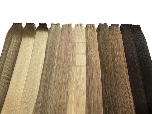 #6 Chestnut Brown Flat Weft Hair Extensions