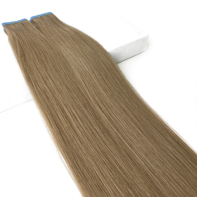 #12 Ash Blonde tape in extensions