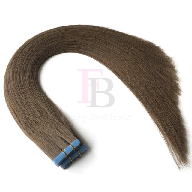 #8A Medium Golden Brown tape in extensions