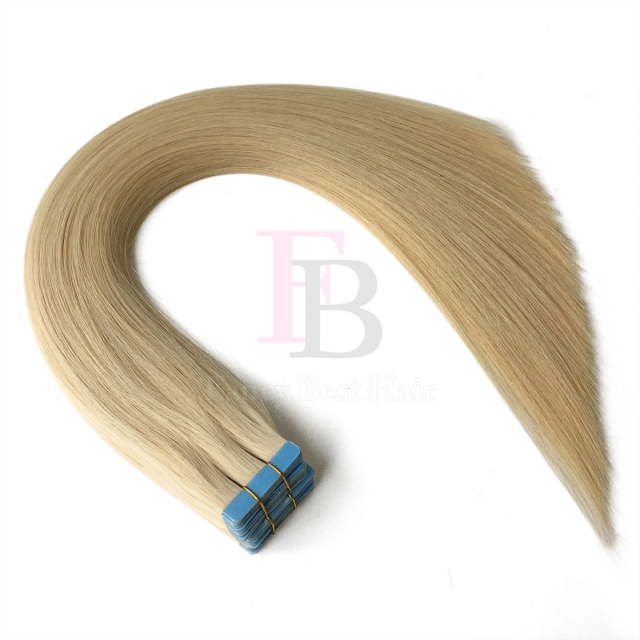 #22 Light Ash Blonde tape in hair extension 