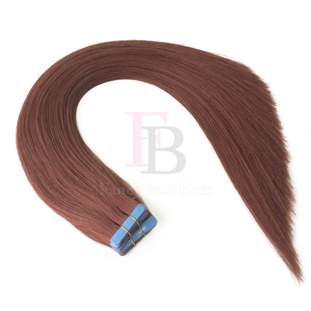 #33 Rich Copper Auburn tape in hair extension 