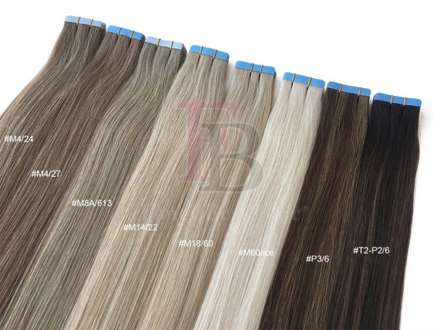 #M14/22 Mixed color tape hair