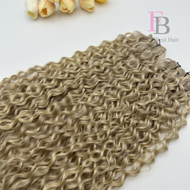 Curly ---  #P14/22 Hand Tied Weft