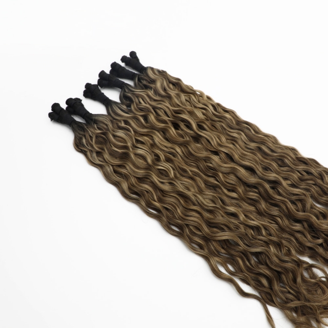 Curly --- #T2-4/27 Hand Tied Weft