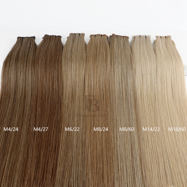 #M6/22 Mixed Color Hand Tied Weft