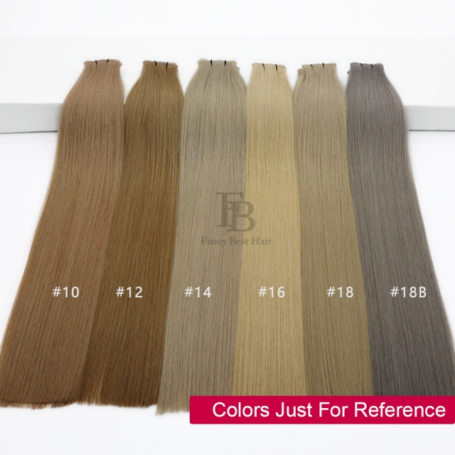 #14 Ash Blonde  Flat Weft Hair Extensions